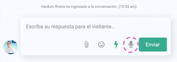 Grabar notas de voz para WhatsApp en LiveConnect
