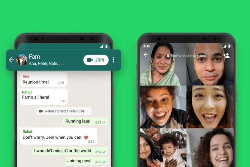 WhatsApp mejora sus llamadas grupales: unirte a una que ya empezó es más fácil que nunca