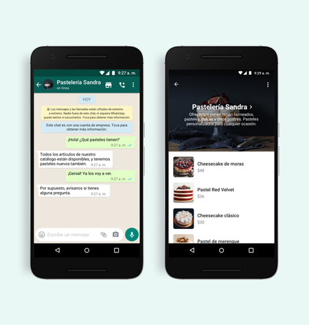 Aplicación de WhatsApp Business